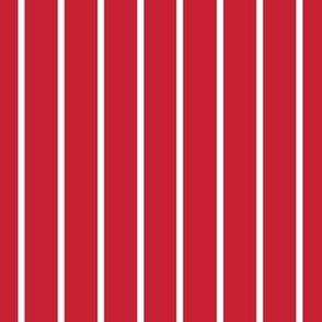 Red with narrow white stripe (small)