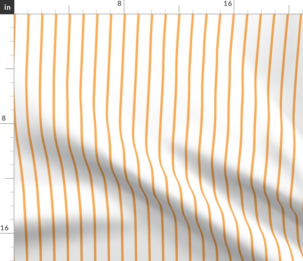 Narrow orange stripe on white - vertical