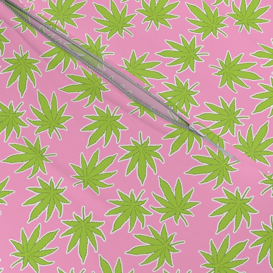 Cannabis on Pink