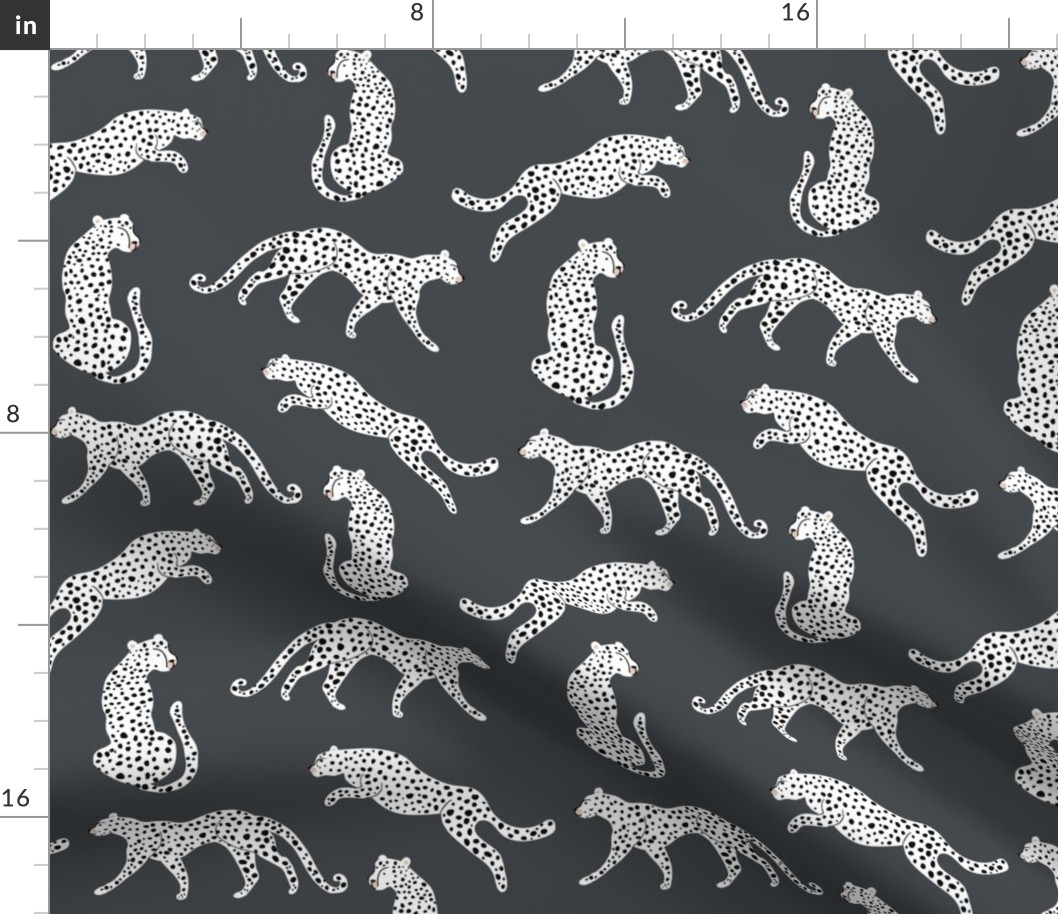 Monochrome cheetah pattern
