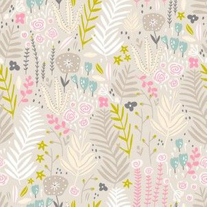 Botanical pastel pattern