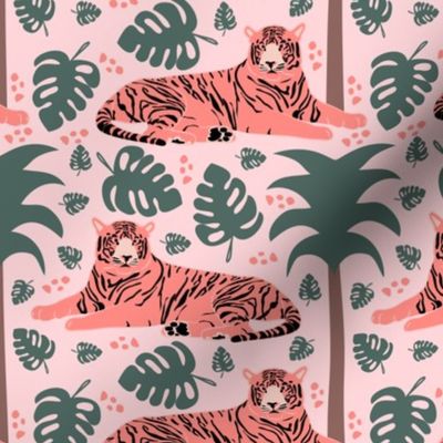Tiger Jungle Pink Rainforest