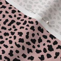 Little spotted dog dalmatian style spots boho nursery design pink black girls SMALL