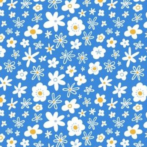 Ditsy floral pattern.