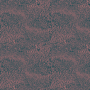 Jaguar skin - red and green - small