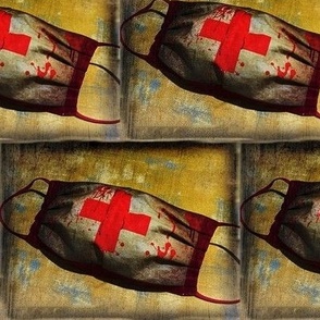 Bloody Medic Mask - Grunge Brick