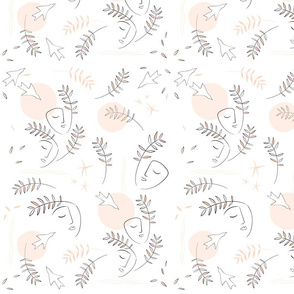 Line-Art Nature Love Pattern - Matisse 1M