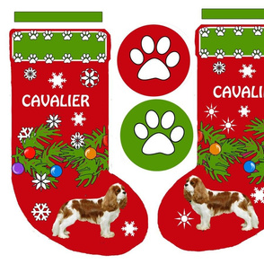 Cavalier King Charles Christmas Stocking