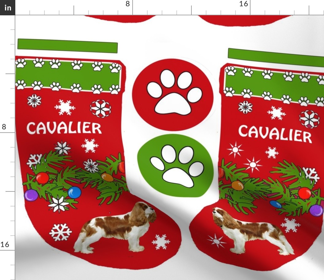 Cavalier King Charles Christmas Stocking