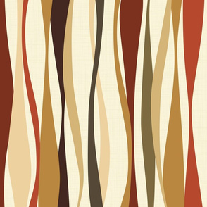 colorful roycroft ribbons light - waves fabric