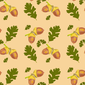 acorn and oak leaf pattern