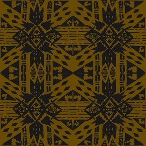 Aztec Print in Mustard