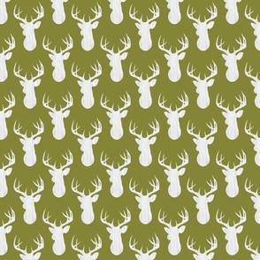 Woodgrain Deer in Green