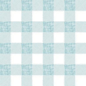 1" geyser linen buffalo check