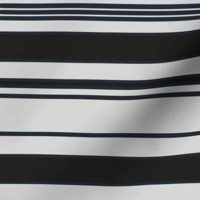 Horizontal Stripes Grey and Black