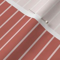 Horizontal Pin Stripes on Terracotta