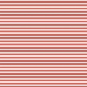Small Horizontal Bengal Stripes on Terracotta