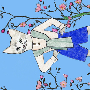 colored cat for teatowel 6