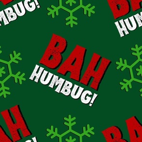 BAH Humbug - large on green