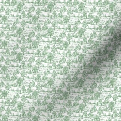 Mini Toile Green Â©2012 by Jane Walker