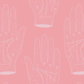 Astrology hand - pink - small