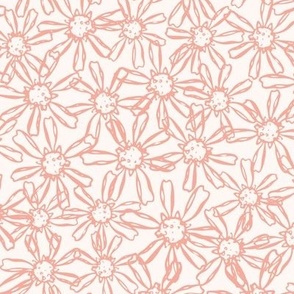 Floral Lace / medium scale / soft pink delicate floral