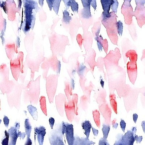 Red and indigo watercolor abstract vibes - painted texture for modern home decor bedding nursery 336