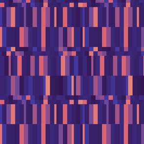 Stripe and square - purple