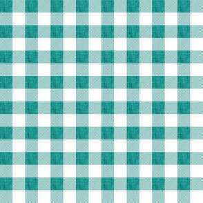 1/2" emerald linen buffalo check