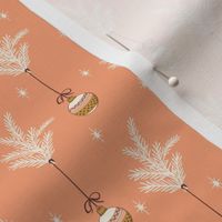 Ribbon Ornaments - Peach - Mini