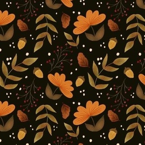 Fall Florals // Cozy and Dark // 10x10