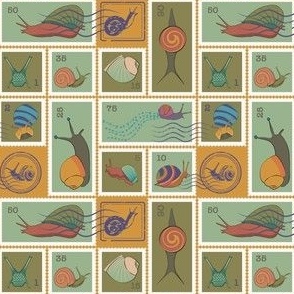 Snail Mail Postage Stamps
