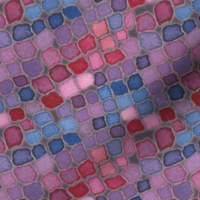 Mosaic Diamond Texture Pink Blue Purple