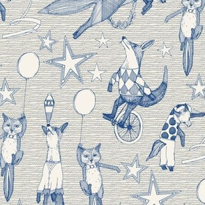 foxy circus navy ivory small