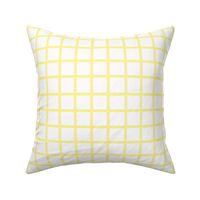 Narrow retro check - yellow on white