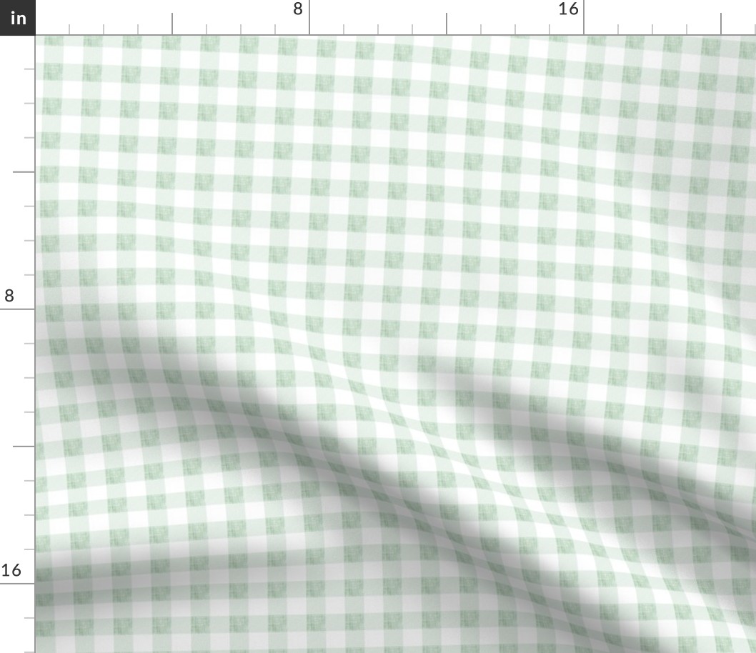 1/2" mint linen no. 1 buffalo check