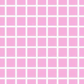 Pink with narrow retro white check