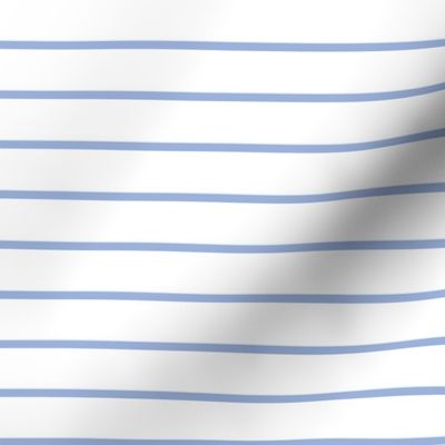 Narrow sky blue stripe on white - horizontal