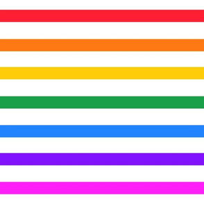 Bright rainbow stripe horizontal (large)