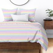 Narrow bright rainbow stripe horizontal (small)