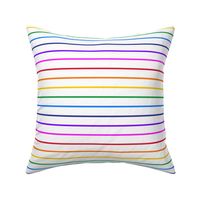 Narrow bright rainbow stripe horizontal (small)