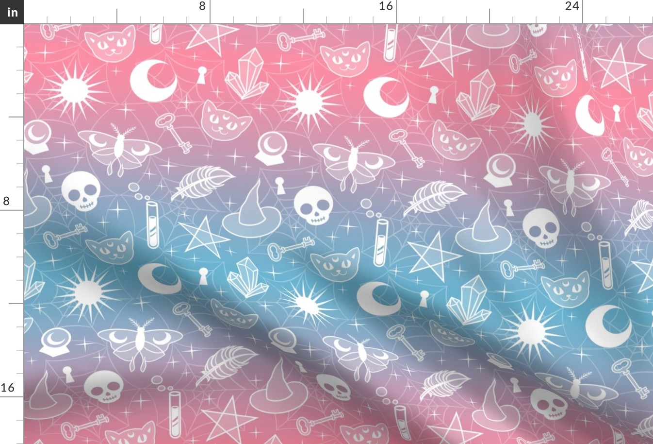 Witchy Pattern Pastel Goth Small
