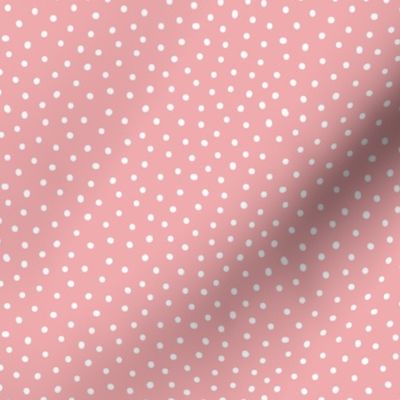 White Dots on Pink - 1/8 inch