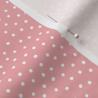 White Dots on Pink - 1/8 inch