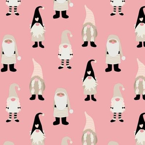 Scandi Gnomes - Neutral on Pink