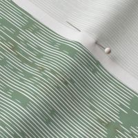 Pigeon Post- Stripes- Jade Green Grey/ Greenish Ash Gray- Small Scale