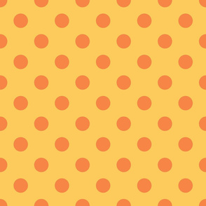 Polka Dots light orange/sunny yellow