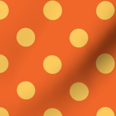 Polka Dots sunny yellow/dark orange