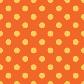 Polka Dots sunny yellow/dark orange
