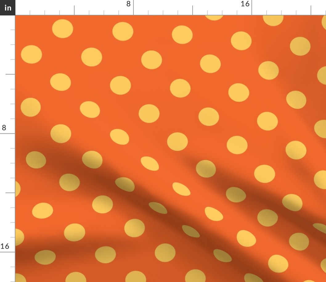 Polka Dots sunny yellow/dark orange